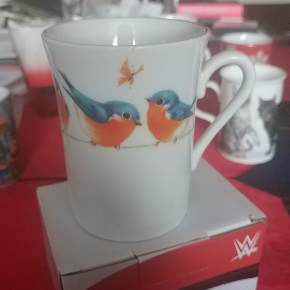 10/$10   Porcelain Bluebird Mug Vintage - Picture 1 of 4